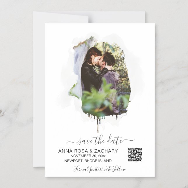 Convite Magnético *~* AR6 WEDDING SALVE o código QR DATA - Site (Frente)