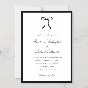 Convite Magnético Arco Simples Casamento Clássico