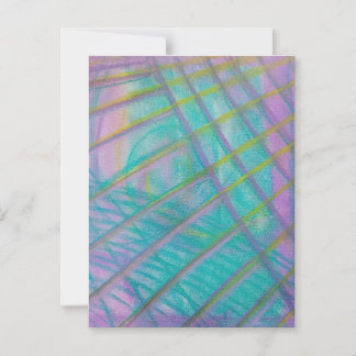 Convite Magnético Arte abstrata colorida única P34