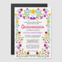 Arte Popular Mexicano Quinceanera Floral Colorida