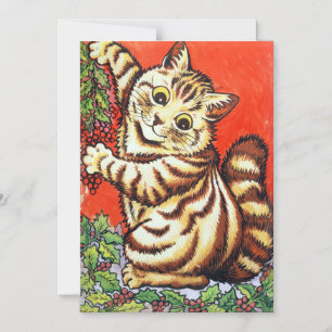 Convite Magnético Árvore de decoração de gatos Louis Wain
