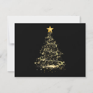 Convite Magnético Árvore de Natal Engraçada em Pijama de Natal Feliz