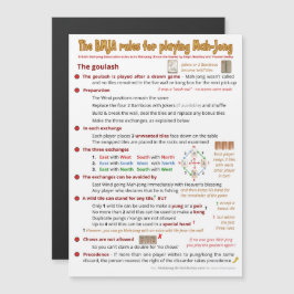 Convite Magnético As regras do BMJA Magnético - A goulash