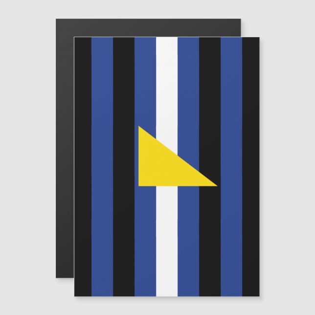 Convite Magnético Bandeira do Orgulho das Atividades Aquáticas (Frente/Verso)