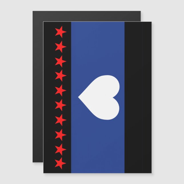 Convite Magnético Bandeira do Orgulho do Pé (Frente/Verso)