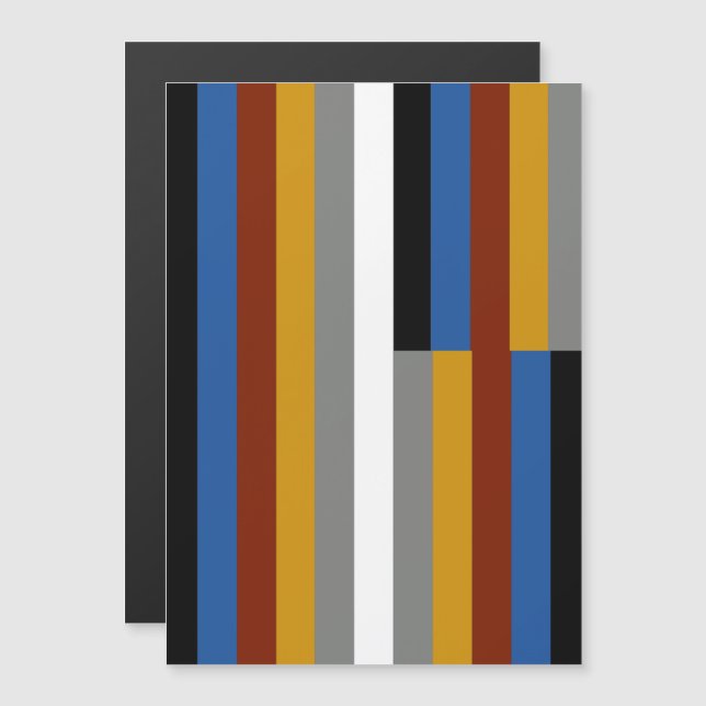 Convite Magnético Bandeira do Orgulho Freak (Frente/Verso)