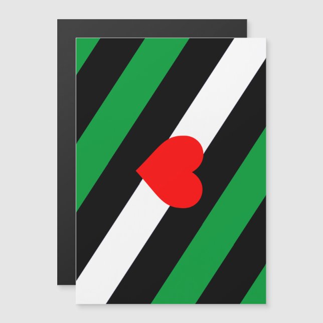 Convite Magnético Bandeira do Orgulho Leather Boi (Frente/Verso)