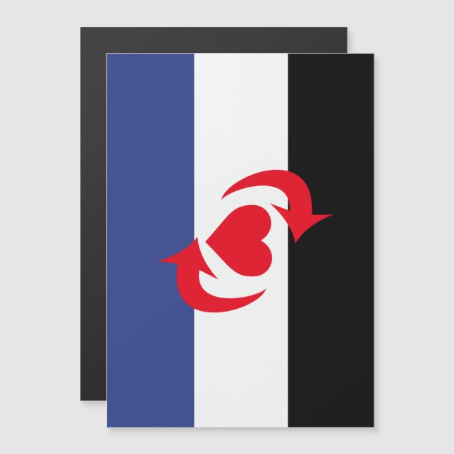 Convite Magnético Bandeira do Orgulho Switch (Frente/Verso)