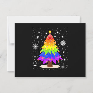 Convite Magnético Bandeira LGBT Árvore de Natal Feliz Natal Gay LGBT