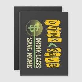 Convite Magnético Beba menos, economize mais