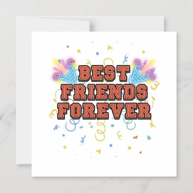 Convite Magnético best friends forever,best friend day, funny, party (Frente)