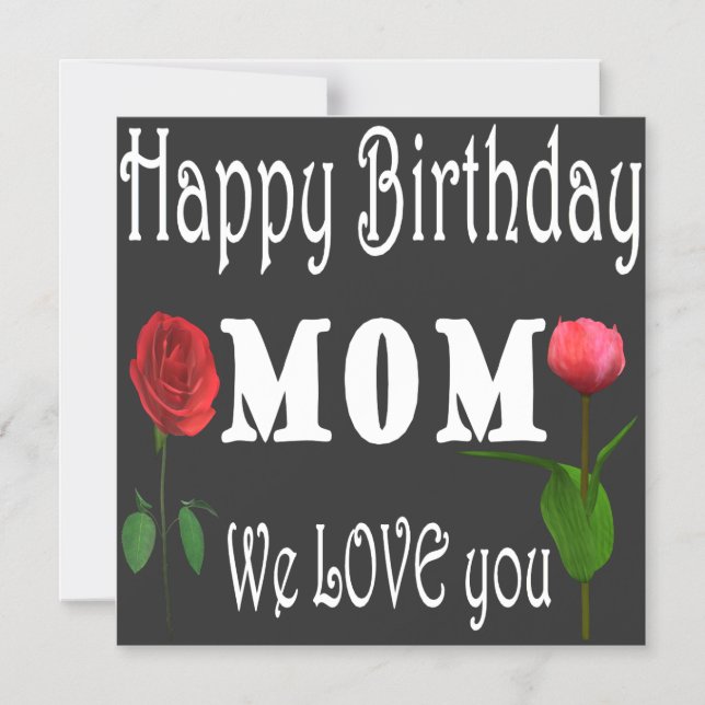 Convite Magnético Best Mom Birthday Design  (Frente)