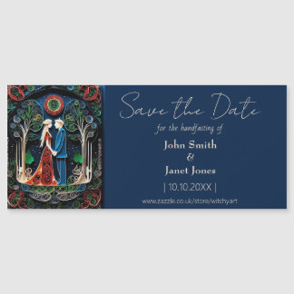 Convite Magnético Boho Wedding Salve o ímã de data