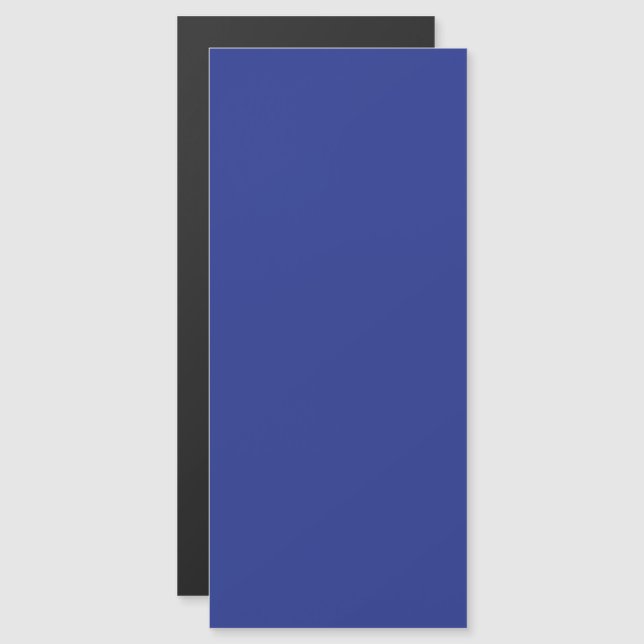Convite Magnético Bold Minimal Wedding Invite in Deep Blue (Frente/Verso)