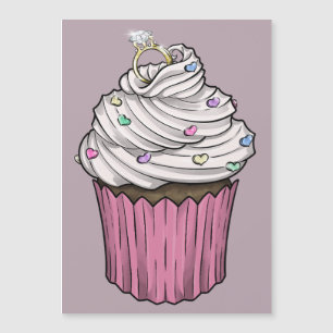 Convite Magnético Bolo de Proposta Doce