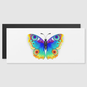 Convite Magnético Borboleta Pavão Olho de Arco-Íris