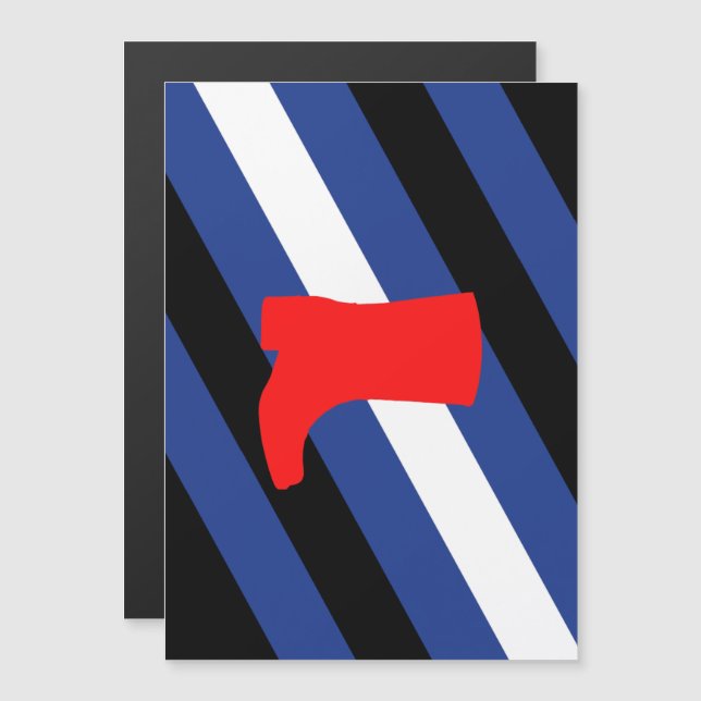 Convite Magnético Bota Bandeira Orgulho (Frente/Verso)