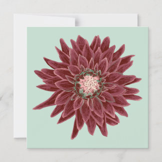 Convite Magnético Burgunder-Dahlie