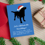 Convite Magnético Cachorro Negro Natal vestindo o chapéu do Papai No<br><div class="desc">Este lindo Cachorro Negro de Natal está vestindo um Chapéu Natal - muito divertido para os Feriados e certamente trazendo um sorriso para a cara de todos - especialmente amantes de cachorros! Personalize com seu texto personalizado e sua cor de fundo - basta clicar em personalizar. Veja todos os nossos...</div>