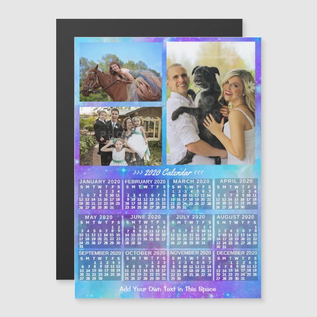 Convite Magnético Calendário 2020 (Consulte Descrição de Nova Versão (Frente/Verso)
