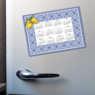 Convite Magnético calendário 2026 Dolce Vita Azulejos e Limões Itali