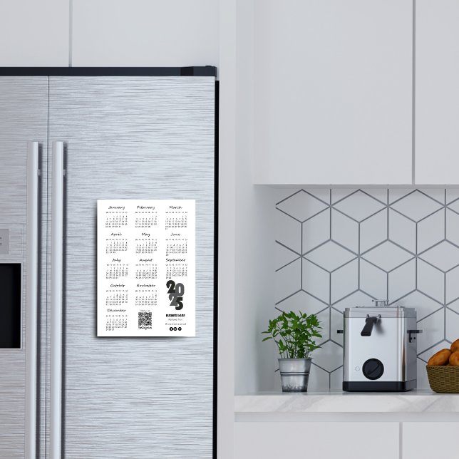 Convite Magnético Calendário de 2025 anos de Kalender Deutsch Básico (Kalender Deutsch 2025 Year Calendar Basic Magnetic Invitation)