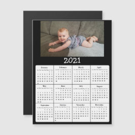 Convite Magnético Calendário do Mini Foto 2021