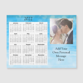Convite Magnético Calendário Mini de Fotos de Casamento 2022