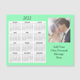 Convite Magnético Calendário Miniatura de Fotografia de Casamento 20