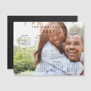 Convite Magnético Calendário Personalizado de Fotos 2027