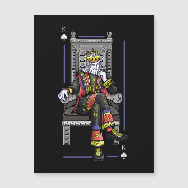 Convite Magnético Card King (Frente)