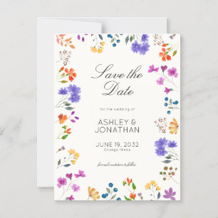 Convite Magnético Casamento Branco de Flores Moles Salva o Magneta d