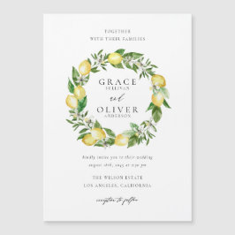 Convite Magnético Casamento com Lemon Botânico e Jardim de Terra Ver
