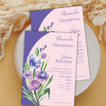 Casamento Cor-de-Rosa Púrpura Púrpura Escamudo Ele