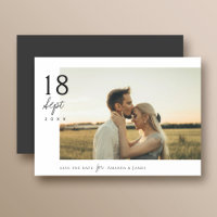 Casamento de Foto Moderno Elegante Simples Salve a