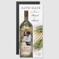 Casamento de Vineyard Foto Elegante Salve a Data