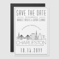 Casamento em Charleston|Silhueta Estilizada do Hor