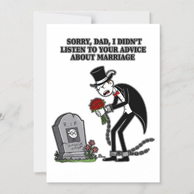 Convite Magnético casamento está sendo estúpido juntos (Frente)