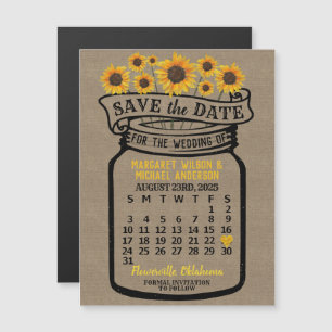 Convite Magnético Casamento Salva a Data Mason Jar agosto de 2025