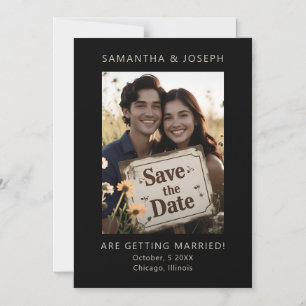 Convite Magnético Casamento Salve a data Fotografia personalizada no