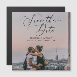 Convite Magnético Casamento Salve as Imagens de Data com Foto