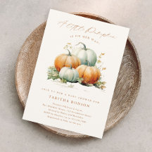 Chá de Bebê de Outono Little Pumpkin