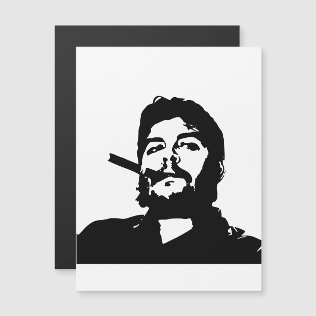 Convite Magnético Che Guevara, Comandante, Revolução, Cuba, Havana (Frente/Verso)