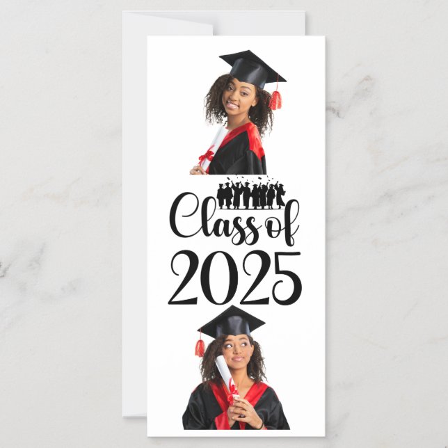Convite Magnético Classe de graduação personalizada de 2025 (Frente)