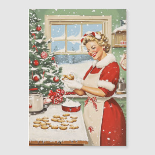 Convite Magnético Claus Holiday Baking Delight