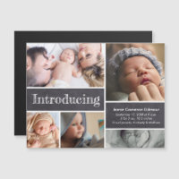 Colagem de fotos magnéticas Introdução ao parto do