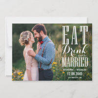 Comer Beber e Ser Casado Foto Save the Date