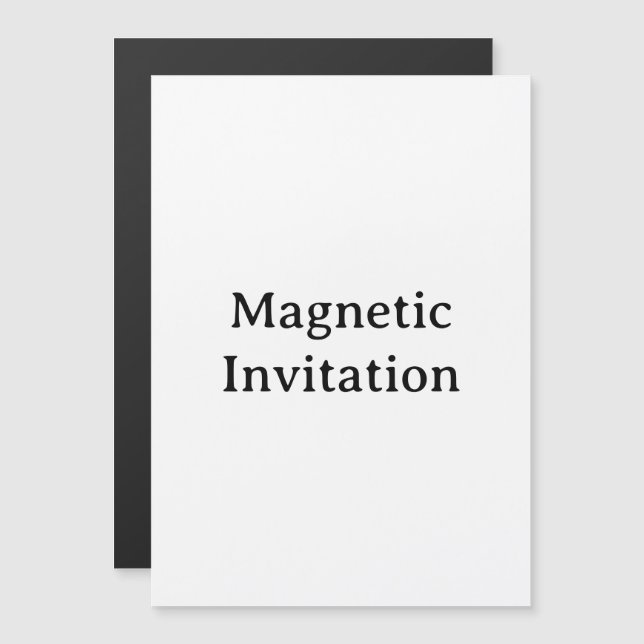 Convite Magnético Crie seu próprio 5" x 7" simples e personalizado (Frente/Verso)