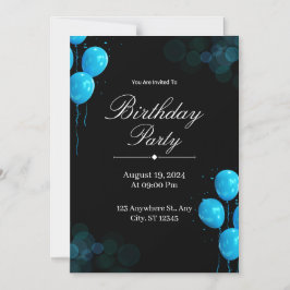 Convite Magnético Custom Birthday Invitation Card