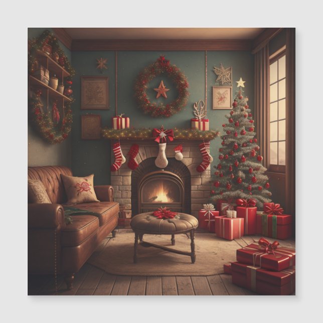 Convite Magnético de Natal (Frente)